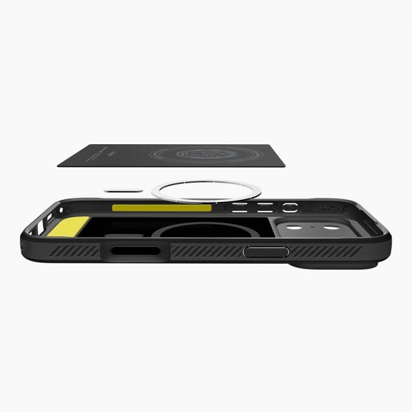 Spigen iPhone 17 Pro Deksel Rugged Armor MagFit Matte Black