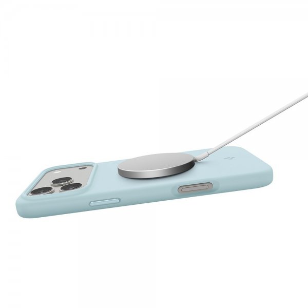 Spigen iPhone 17 Pro Deksel Silicone Fit MagFit Mute Blue