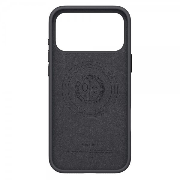 Spigen iPhone 17 Pro Deksel Silicone Fit MagFit Svart