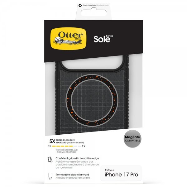 Otterbox iPhone 17 Pro Deksel Sole MagSafe Svart