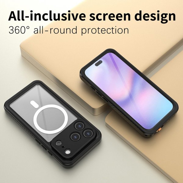 4smarts iPhone 17 Pro Deksel Stark IP68 MagSafe Svart