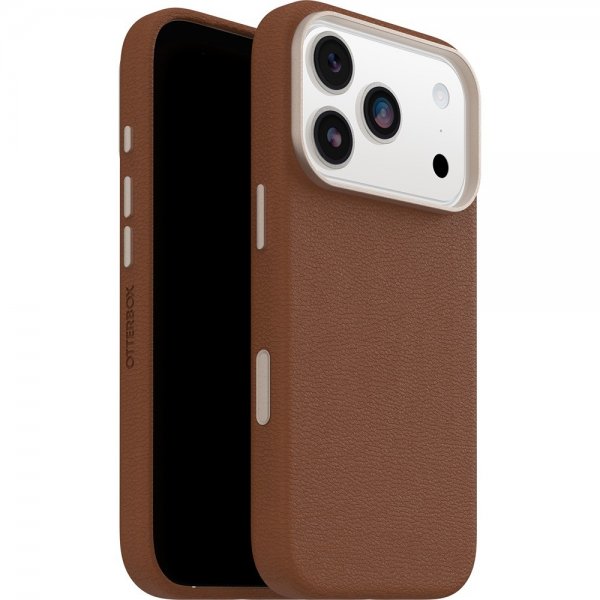 Otterbox iPhone 17 Pro Deksel Symmetry Cactus Leather MagSafe Desert Saddle