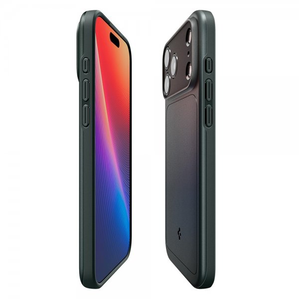 Spigen iPhone 17 Pro Deksel Thin Fit MagFit Abyss Green