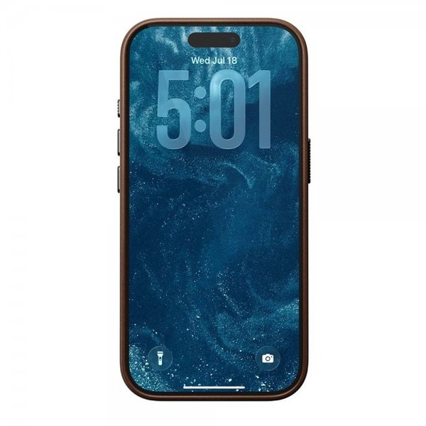 Nomad iPhone 17 Pro Deksel Traditional Leather Case Brun