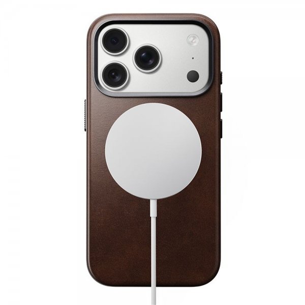 Nomad iPhone 17 Pro Deksel Traditional Leather Case Horween Rustic Brown