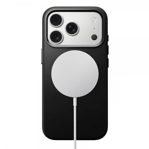 Nomad iPhone 17 Pro Deksel Traditional Leather Case Svart