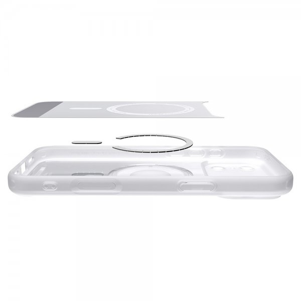Spigen iPhone 17 Pro Deksel Ultra Hybrid Classic MagFit Sølv