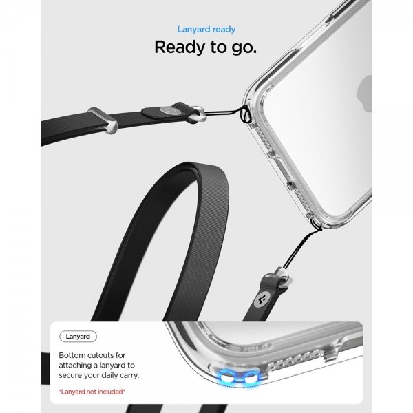Spigen iPhone 17 Pro Deksel Ultra Hybrid Crystal Clear