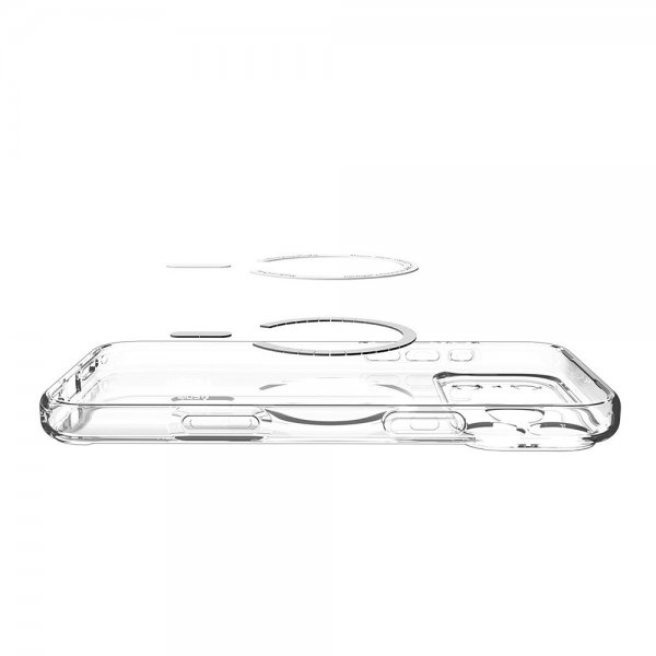 Spigen iPhone 17 Pro Deksel Ultra Hybrid MagFit Clear Deep Blue