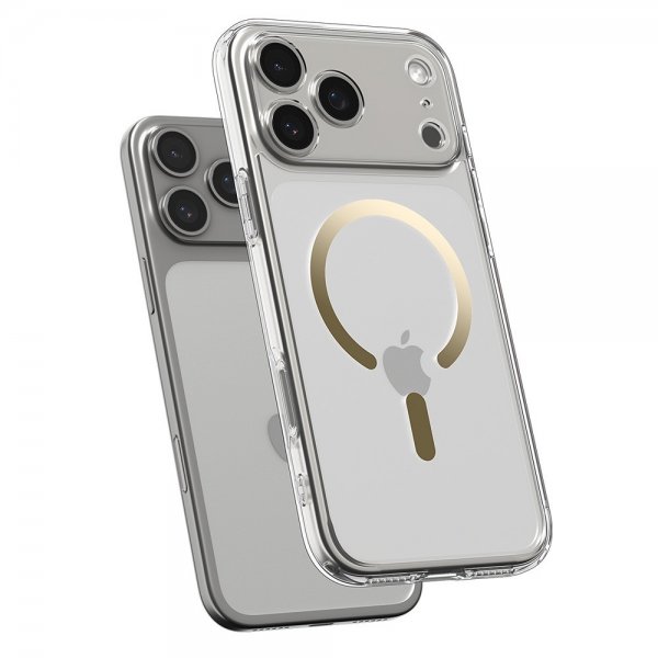 Spigen iPhone 17 Pro Deksel Ultra Hybrid MagFit Clear Gold