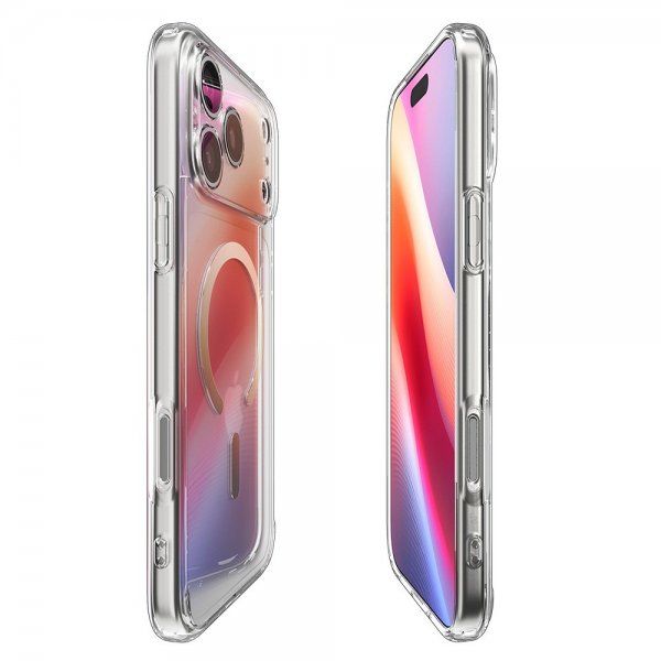 Spigen iPhone 17 Pro Deksel Ultra Hybrid MagFit Clear Gold