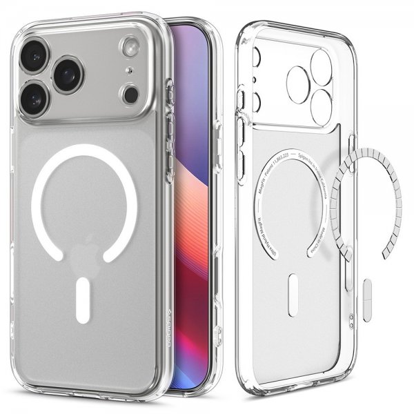 Spigen iPhone 17 Pro Deksel Ultra Hybrid MagFit Frost White