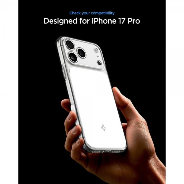 Spigen iPhone 17 Pro Deksel Ultra Hybrid T MagFit Glossy White