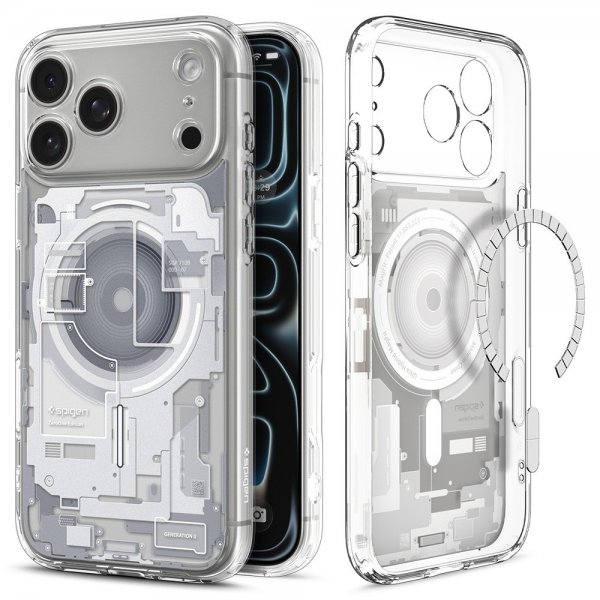 Spigen iPhone 17 Pro Deksel Ultra Hybrid Zero One MagFit Hvit