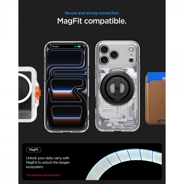 Spigen iPhone 17 Pro Deksel Ultra Hybrid Zero One MagFit Hvit