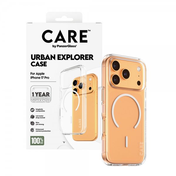 CARE by PanzerGlass iPhone 17 Pro Deksel Urban Explorer MagSafe Hvit