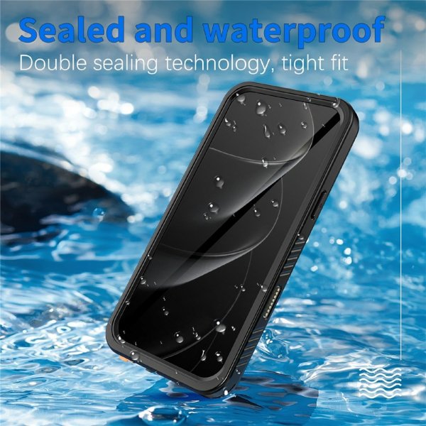 Redpepper iPhone 17 Pro Deksel Vanntett IP68 Svart