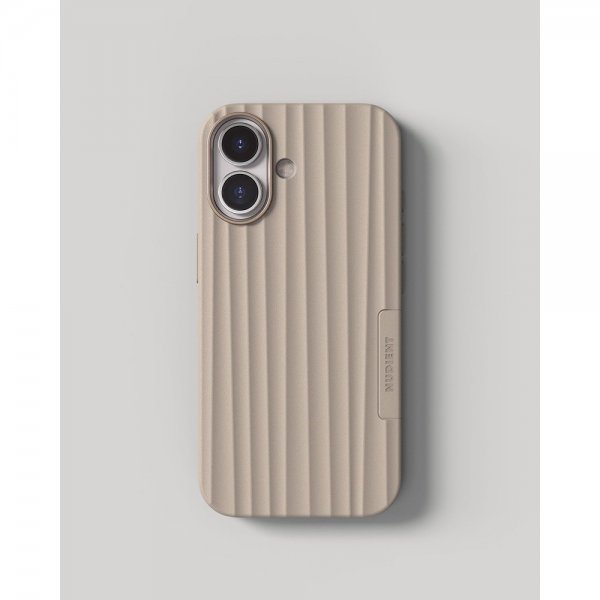 Nudient iPhone 17 Deksel Bold Case MagSafe Linen Beige