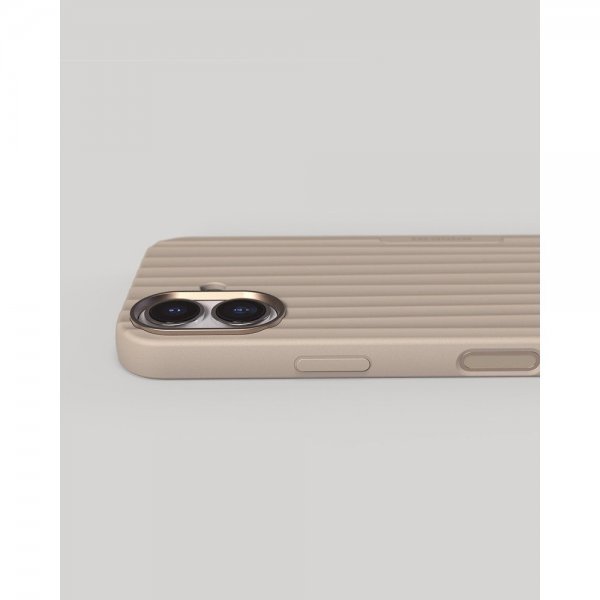 Nudient iPhone 17 Deksel Bold Case MagSafe Linen Beige