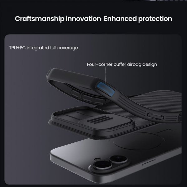 Nillkin iPhone 17 Deksel CamShield Pro MagSafe Svart