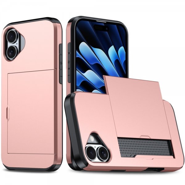 iPhone 17 Deksel Card Slide Rosegull