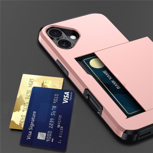 iPhone 17 Deksel Card Slide Rosegull