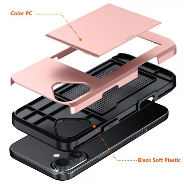 iPhone 17 Deksel Card Slide Svart