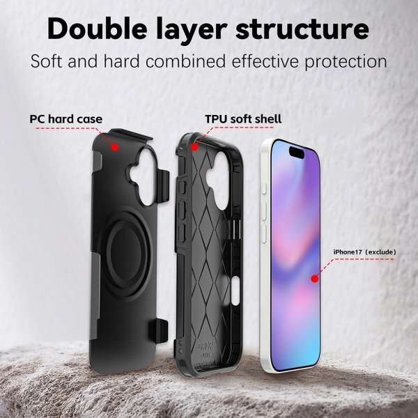 4smarts iPhone 17 Deksel Defend Case Ultimag Svart