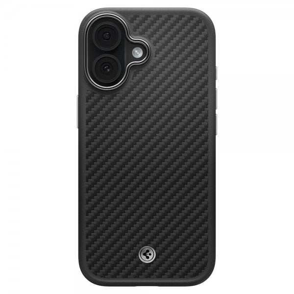 Spigen iPhone 17 Deksel Enzo Aramid T MagFit Svart Sølv