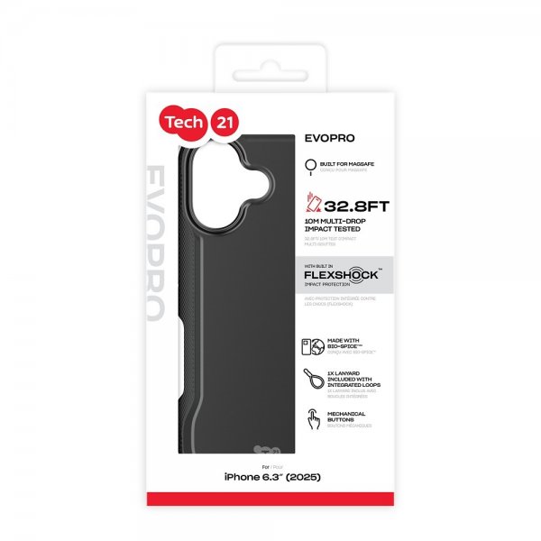 Tech21 iPhone 17 Deksel EvoPro MagSafe Svart