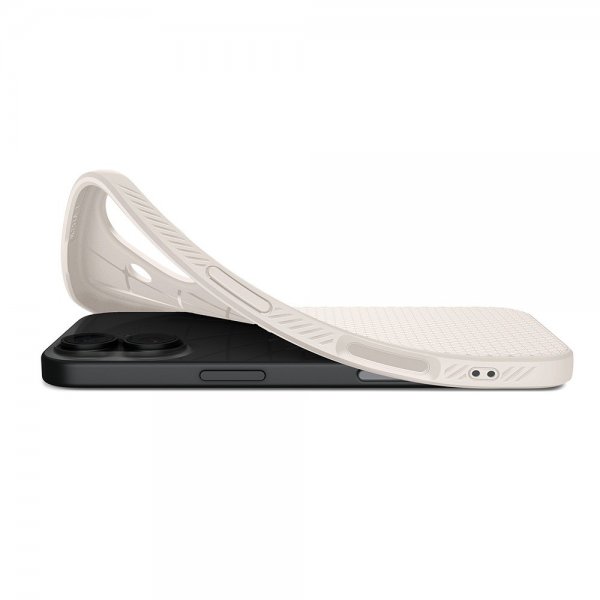 Spigen iPhone 17 Deksel Liquid Air Natural Titanium
