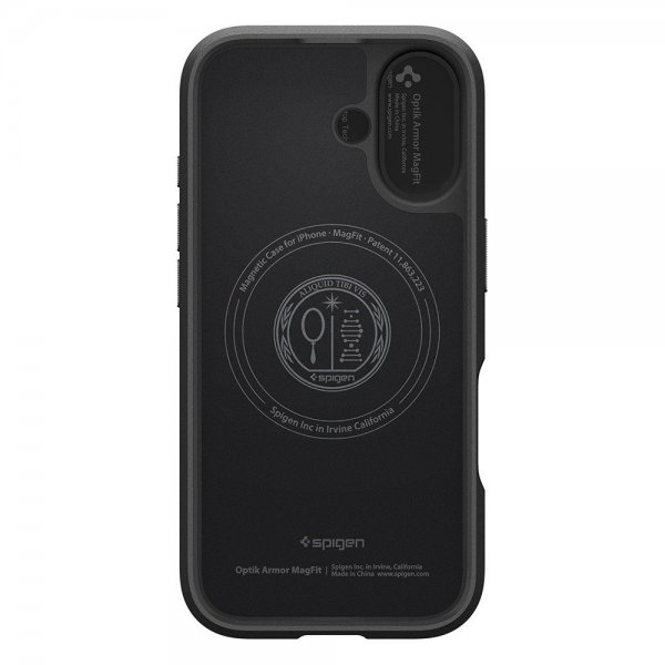 Spigen iPhone 17 Deksel Optik Armor MagFit Svart