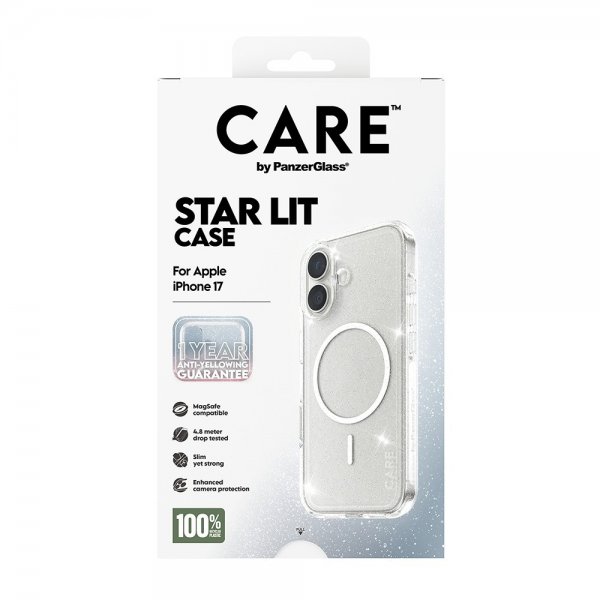 CARE by PanzerGlass iPhone 17 Deksel Star Lit MagSafe
