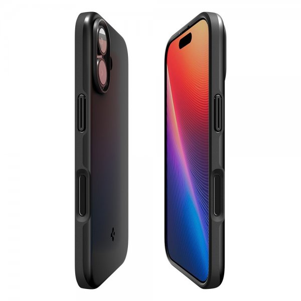 Spigen iPhone 17 Deksel Thin Fit MagFit Svart