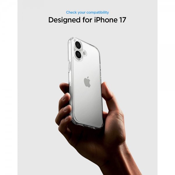 Spigen iPhone 17 Deksel Ultra Hybrid Crystal Clear