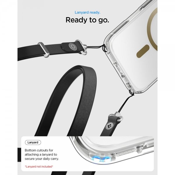 Spigen iPhone 17 Deksel Ultra Hybrid MagFit Clear Gold
