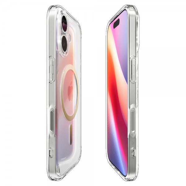 Spigen iPhone 17 Deksel Ultra Hybrid MagFit Clear Gold