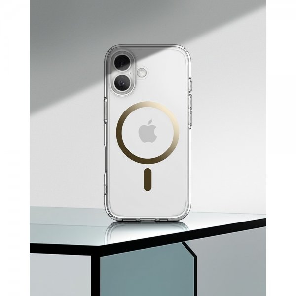 Spigen iPhone 17 Deksel Ultra Hybrid MagFit Clear Gold