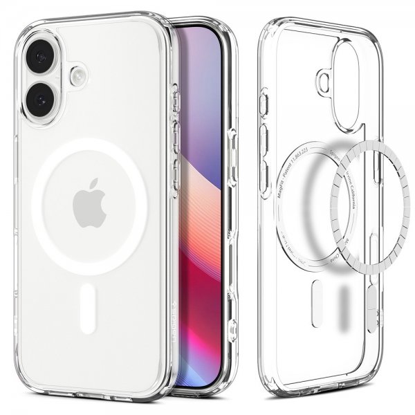 Spigen iPhone 17 Deksel Ultra Hybrid MagFit Clear White