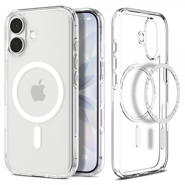 Spigen iPhone 17 Deksel Ultra Hybrid MagFit Clear White