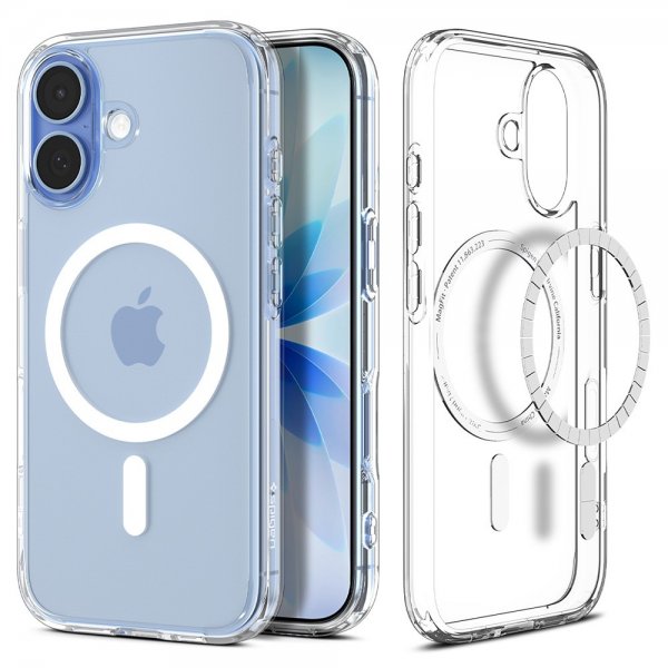 Spigen iPhone 17 Deksel Ultra Hybrid MagFit Clear White