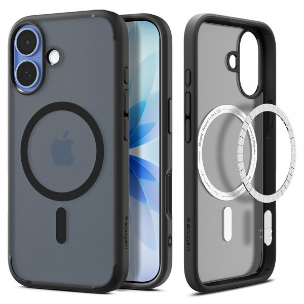 Spigen iPhone 17 Deksel Ultra Hybrid MagFit Frost Black