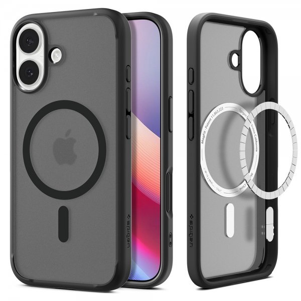 Spigen iPhone 17 Deksel Ultra Hybrid MagFit Frost Black