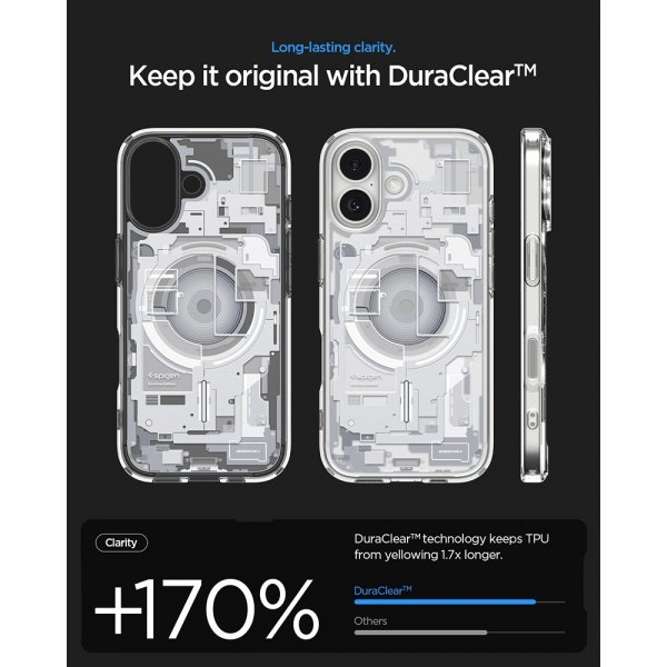 Spigen iPhone 17 Deksel Ultra Hybrid Zero One MagFit Hvit