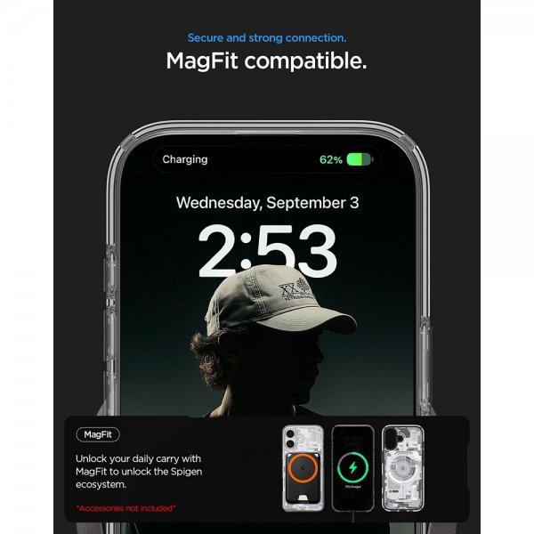 Spigen iPhone 17 Deksel Ultra Hybrid Zero One MagFit Hvit