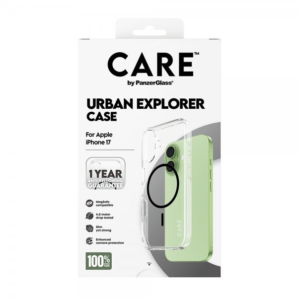 CARE by PanzerGlass iPhone 17 Deksel Urban Explorer MagSafe Svart