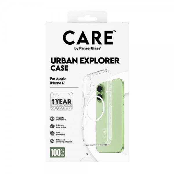 CARE by PanzerGlass iPhone 17 Deksel Urban Explorer MagSafe Hvit