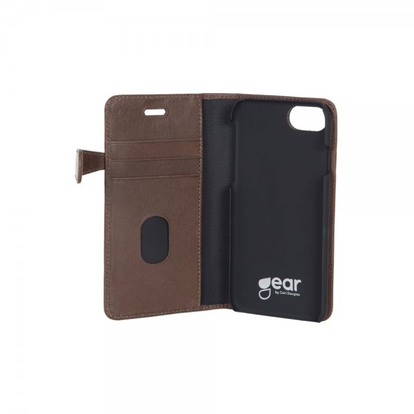 Buffalo iPhone 6/6S/7/8/SE Etui Buffalo Löstagbart Deksel Brun