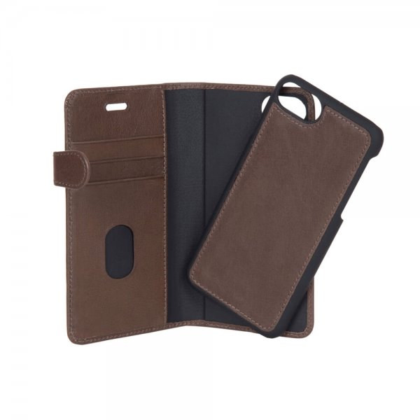 Buffalo iPhone 6/6S/7/8/SE Etui Buffalo Löstagbart Deksel Brun