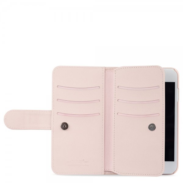 holdit iPhone 6/6S/7/8/SE Etui Wallet Case Extended Magnet Avtakbart Deksel Blush Pink